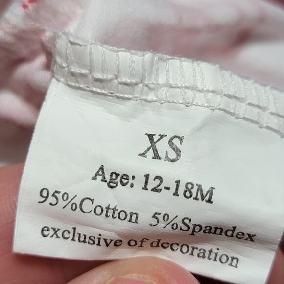 2 Pc Chick-fil-A Infant White & Red Logo Tee & Bottoms Set - Size 12-18M (XS) - Picture 4 of 6